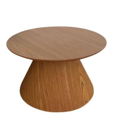 Imagem de Mesa Cone De Centro Redonda 60cm Tampo Freijó Marrom
