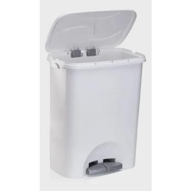 Imagem de Lixeira Grande Para Área De Serviço/externa Com Pedal 45l