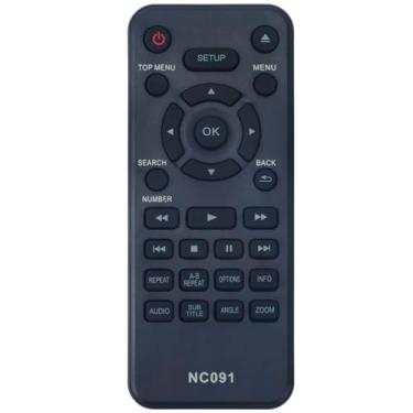 Imagem de Allimity NC091 NC091UL Substituição remota de substituição para Philips DVD Player DVP2902F7 DVP2902/F7 DVP2702/F7 DVP2702F7 DVP2702 DVP2902