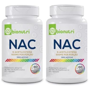 Imagem de Kit 2x Nac N-Acetil Premium 60 Cápsulas 500mg BioNutri