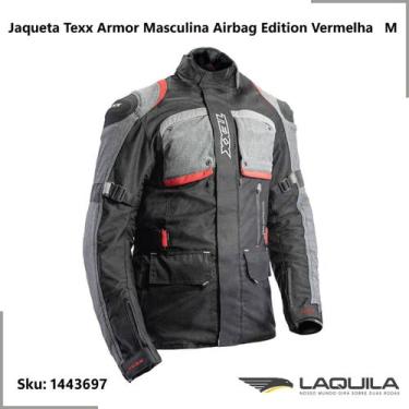 Imagem de Jaqueta Texx Armor Masculina Airbag Edition Vermelha M - Laquila