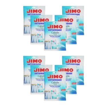 Imagem de Kit C/10 Cabide Antiumidade Mofo Guarda Roupa Closet Jimo 250g Evita Fungos Ambiente Úmido Banheiro