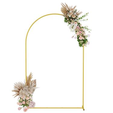Imagem de UDEAR Suporte De Arco Metal 7,2 Pés Para Fundos Casamento, Plantas Trepadeiras, Decorações Eventos, Cerimônias Ao Ar Livre, Dourado