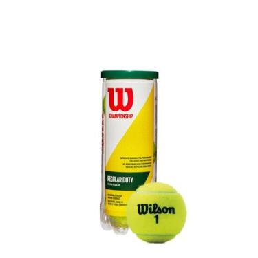 Imagem de Bola de tennis wilson championship regular duty 3un wrt100300, Amarelo