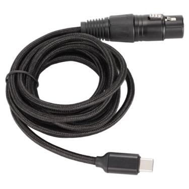 Imagem de Cabo Fêmea USB C para XLR, Linha de Gravação de de Som para, Plug and Play Cabo de Microfone HIFI USB C para GarageBand, Amplificadores Combinados de Guitarra, Amplitude (#1)