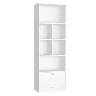 Imagem de Livreiro Bali com 1 Porta Basculante Nova Mobile Branco Estante para Livros