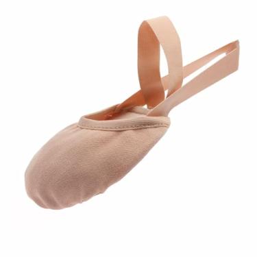 Imagem de MSMAX Tênis feminino de dança de lona para dança contemporânea, balé, jazz, ginástica, torneiras, Nude., 3X-Large