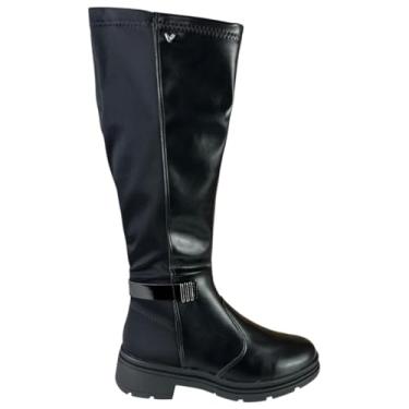Imagem de Bota Montaria Feminina Mississipi Cano Longo Sola Tratorada (Preto, BR, Adulto, Numérico, 36)