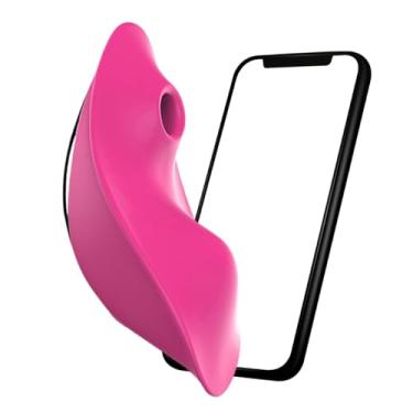 Imagem de Vibrador de Calcinha para Casal Controle por APP IOS ou ANDROID 9 Velocidades Bluetooth Silicone Cirurgico Recarregavel Funciona a qualquer distancia, ate em paises diferentes