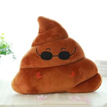 Imagem de Travesseiro de Pelúcia Super Cocô Engraçado 28cm - Brinquedo Macio e B