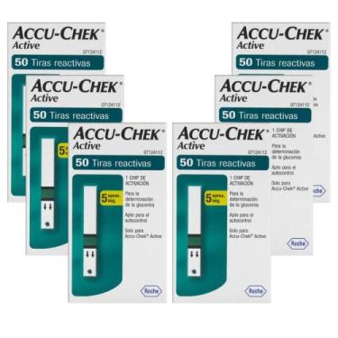 Imagem de Kit Accu-chek Active Com 6 Unidades De 50 Tiras-teste Cada - ROCHE
