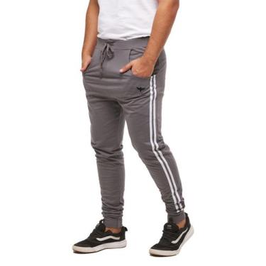 Imagem de Calça De Moletom Logo Konoa Masculina Jogger Slim, Cinza chumbo, G, Ma
