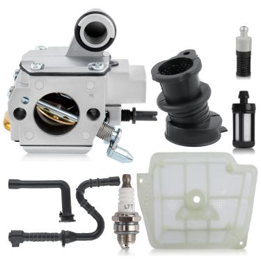 Imagem de Topkidame Kit de filtro de ar de carburador C3R-S236 adequado para substituição de motosserra Stihl MS361 MS 361 # 1135 120 0601 linha de filtro de óleo combustível de ar