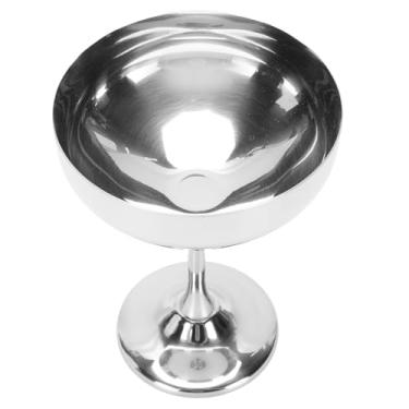 Imagem de Xícara de Sorvete de Aço Inoxidável, Formato Exclusivo de Calicéteo, para Sobremesa, Iogurte, Salada de Frutas, Tamanho Compacto para Armazenamento, Copo de Sobremesa de Servir (A)