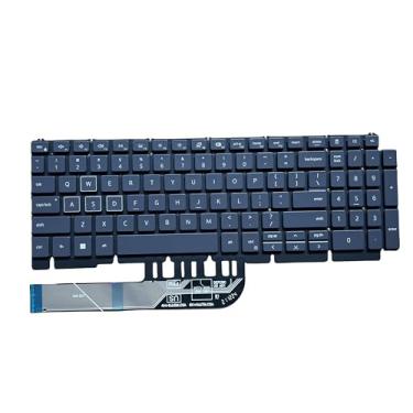 Imagem de YIJIATech ® Novo laptop com teclado integrado e chave de fenda layout dos EUA para laptop de jogos Dell G15 5510 5511 5515/G15 5520 5521 5525 Series, Dell G15 5510 5511 5515 (Sete cores sem luz de