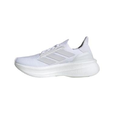 Imagem de adidas Tênis de corrida feminino Ultraboost 5X, Branco/Preto, 36