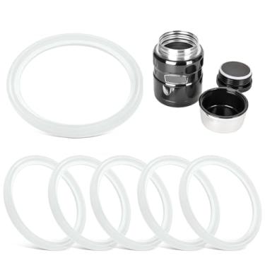 Imagem de Antrys Juntas De Reposição Compatíveis Com Potes Alimentos Thermos Stainless King 16 E 24 Onças, Anel Vedação Silicone Garante Uma À Prova Vazamentos, Anéis Sem Ftalato/Látex/Bpa - Pacote 6