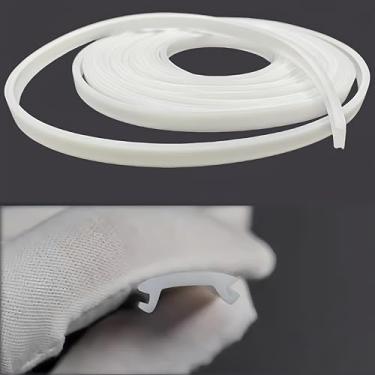 Imagem de KSDLMPA Capa De Silicone Para Led 16,4 Pés/5 M, Difusor Canal Perfil Alumínio, Linha Abajur Flexível Pc, Luzes Tira, Luminária Teto, Tampa Sob O Gabinete, Instalação Substituível (18 Mm)