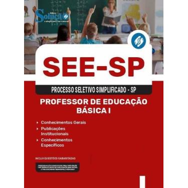Imagem de Apostila Processo Seletivo Simplificado See Sp 2024 - Editora Solucao
