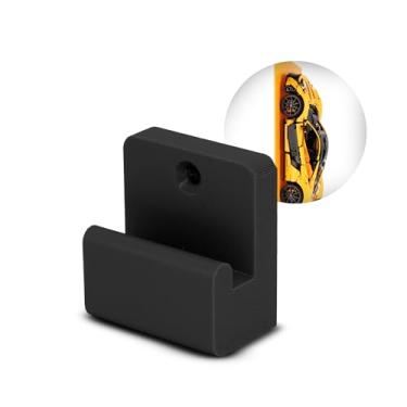Imagem de SplashNColor Wall Mount for Lego - Secure ABS Wall Hook & Hanging Display Solution for MCLAREN P1 42172 – Showcase Your Builds in Style! – Space-Saving Wall Decor - 1 Pack (Black)