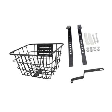 Imagem de Colaxi Cesta de bicicleta infantil com decoração frontal, versátil e fácil de instalar, para guidão frontal, para meninas e meninos, ciclismo, parques, Sem Tampa