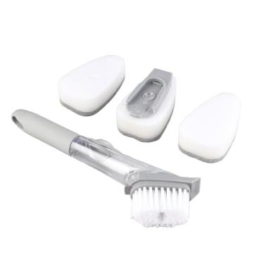 Imagem de Escova Hidráulica, Alça Suspensa Conveniente, Remoção Eficiente, Alça Longa, Componentes Substituíveis, Ideal para Maconha e Tigela (Uma alça + um pincel + três esponjas (caixa))