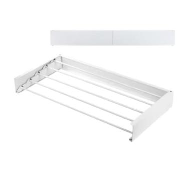 Imagem de Varal de Roupa Mágico Retrátil de Parede 60cm Dobrável, Compacto e Resistente para Lavanderia, Banheiro, Closet ou Varanda - E FCS Store