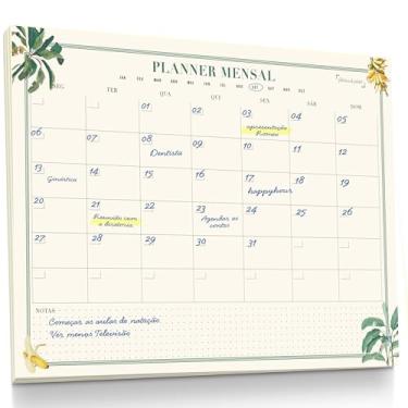 Imagem de Planner Agenda Mensal Tropical - 50 folhas - tamanho A4