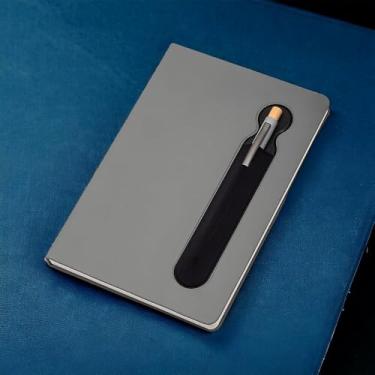 Imagem de Caderno de Anotações com Suporte de Caneta 70 Folhas Branco