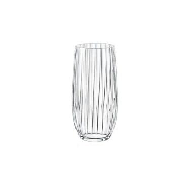 Imagem de Copo Para Água 350 ml Cristal Transparente Textura Linear Linha Dream 