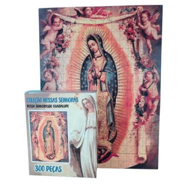 Imagem de Quebra-cabeça Nossa Senhora de Guadalupe de 300 peças em Mdf - Coleção