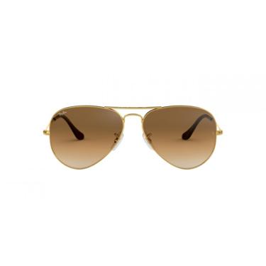 Imagem de Óculos de Sol Ray-Ban Aviator RB 3025 Marrom Degradê e Dourado 58