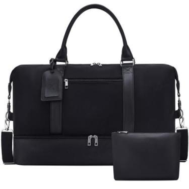 Imagem de Bolsas Weekender Oeihuivt para mulheres, mochila de viagem de 53 cm, c