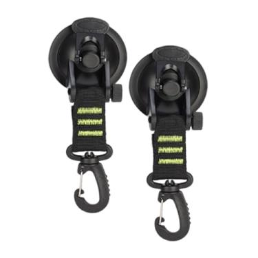 Imagem de ＫＬＫＣＭＳ 2x Ganchos de Chuveiro Ventosa de Amarração Rotativa 360° Multifuncional Suprimentos Gancho de Fixação de Tenda Ganchos para Esportes ao Ar Livre, Verde