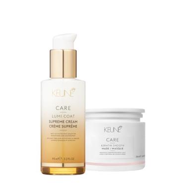 Imagem de Kit Keune Care Keratin Smooth Máscara e Lumi Coat Supreme Cream Finalizador (2 produtos)