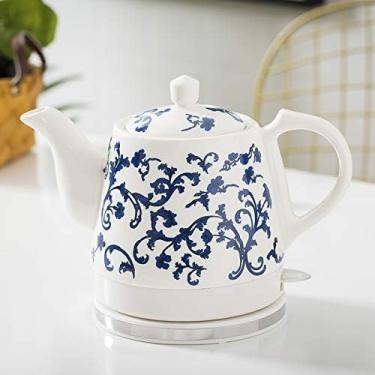 Imagem de Chaleira Elétrica De Cerâmica 1.2l, Desligamento Automático Sem Fio, Temperatura Constante Inteligente, Chá Rápido, Sopa De Café, Escritório Em Casa