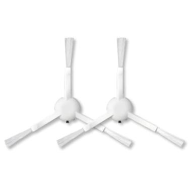 Imagem de Kit 2 Escovas Laterais Compatíveis Com Robô Aspirador X10+/X10 Plus, X20+/X20 Plus, S10+/S10 Plus E S20+/S20 Plus – Alta Durabilidade e Eficiência – DAZZELI