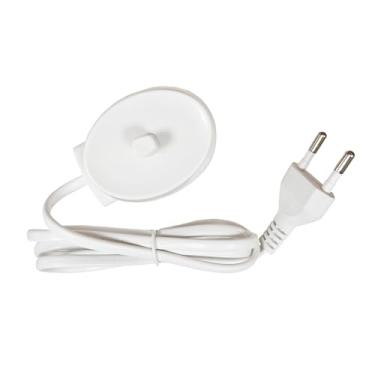 Imagem de PDEEY Base De Carregador Substituição Para Escova Dentes Elétrica Oral B Braun Io 3 4 5 6 3757 - Adaptador Tomada Reino Unido/Ue, Suporte 100 V 110 220 240 V, Cabo Carregamento 1 M