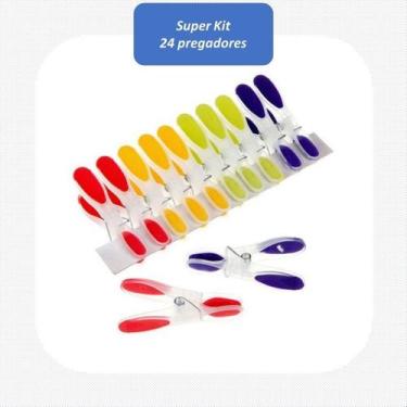 Imagem de Pregadores de Roupa Alimentos de Plástico Emborrachados Kit - Paraná