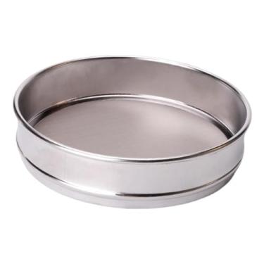 Imagem de IEUDNS Peneira de farinha de aço inoxidável, peneira de malha redonda, de farinha para assar pão, de teste de amostra multifuncional de 7,9 polegadas fina, Malha 120