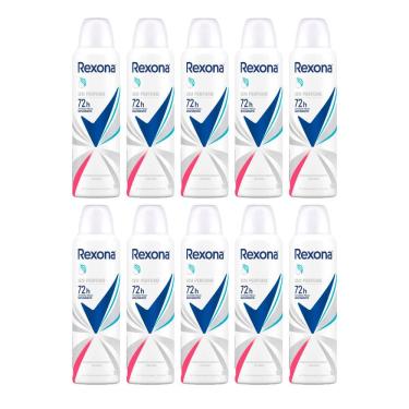 Imagem de Kit 10 Desodorante Rexona Sem Perfume Aerosol Antitranspirante 72h 150ml