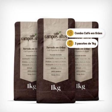 Imagem de Café Especial Kit 3kg Grão 100% Arábica - Café Campos Altos