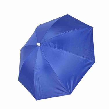 Imagem de Zerodis Chapéus de Cabeça Guarda -chuva Com Botão de Armazenamento Fácil para Atividades Ao Ar Livre, Camuflageroyal Azul (Azul)