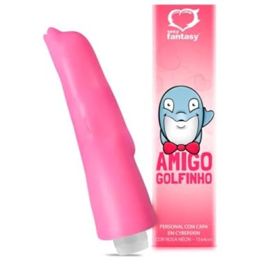 Imagem de Amigo Golfinho Com Personal Brinquedo Erótico para Casal Capa Peniana Rosa 500