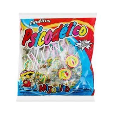 Imagem de Pirulito Mini Psicodélico 600g - Cores Mel 25 Unidades - Pirulitos Cor