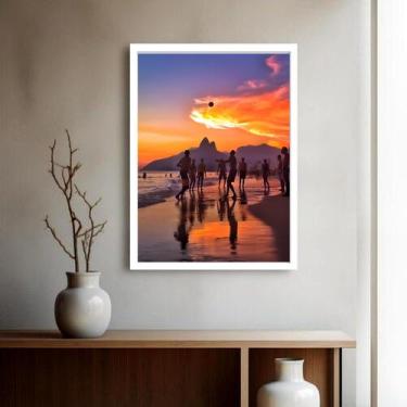 Imagem de Quadro Decorativo Rio de Janeiro Sol Futebol - 70x50cm - Quadros On-li
