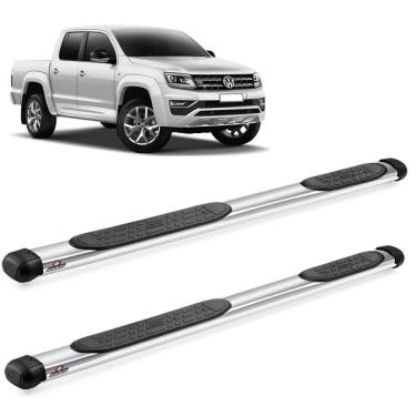 Imagem de Estribo Lateral Amarok 2010 a 2023 Oval Cromado Keko K1