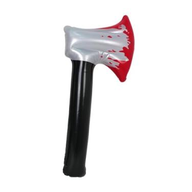 Imagem de Fancyes Faca inflável de Halloween, falsa, realista, portátil, clássica, decoração de Halloween para lembrancinhas de festa, cosplay para crianças e adultos, Machado
