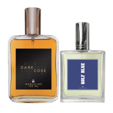 Imagem de Kit Perfume Masculino Dark Code 100Ml + Golf Blue 50Ml - Essência Do B
