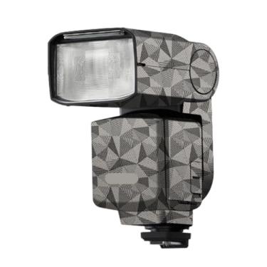 Imagem de HVL-F60RM2 II Anti-riscos Câmera Flash Adesivo Revestimento Película de Vinil para Sony HVL-F60RM2 II Revestimento Protetor Decalque Skin (Triângulo Titânio)